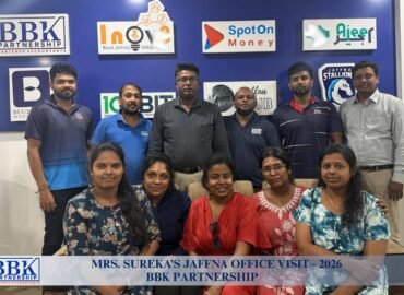 BBK PARTNERSHIP – 2026 MRS SUREKA’S VISIT TO THE SRI LANKA OFFICE FROM OUR KINGSBURY BRANCH - 001 BBK PARTNERSHIP – 2026 MRS SUREKA’S VISIT TO THE SRI LANKA OFFICE FROM OUR KINGSBURY BRANCH - 001